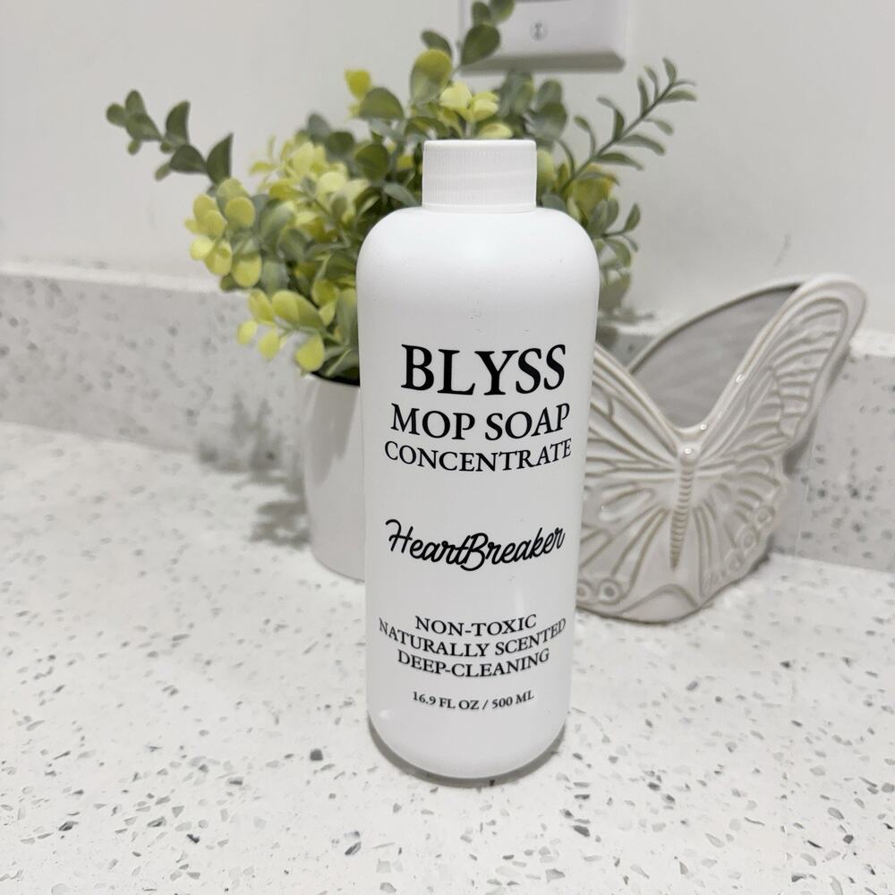 BLYSS Mop Soap Concentrate And Heartbreaker Non-Toxic Naturally Scented Deep Cle